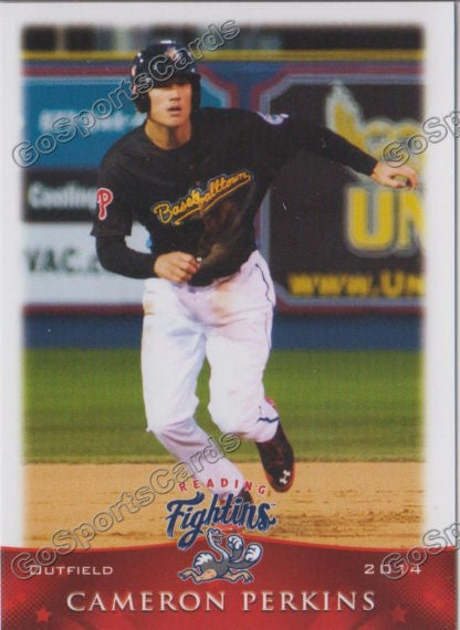2014 Reading Fightin Phils Cam Cameron Perkins