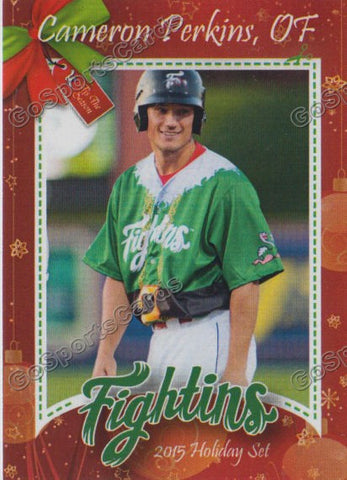 2015 Reading Fightins Phillies Holiday Xmas Cameron Perkins