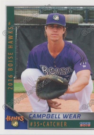 2016 Boise Hawks Campbell Wear