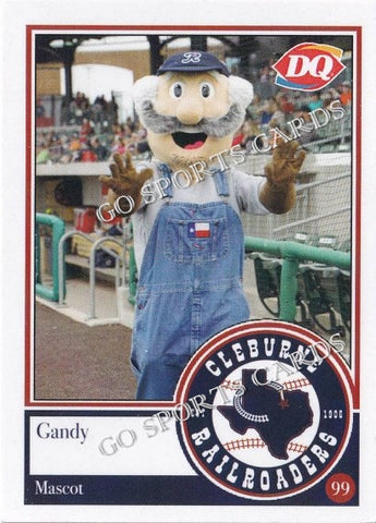 2021 Cleburne Railroaders Candy Mascot