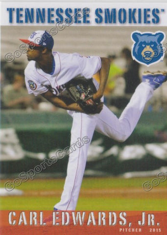 2015 Tennessee Smokies Carl CJ Edwards Jr
