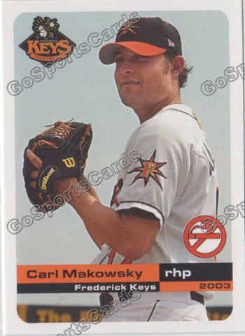 2003 Frederick Keys SGA Carl Makowsky