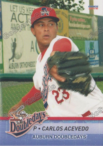 2016 Auburn Doubledays Carlos Acevedo