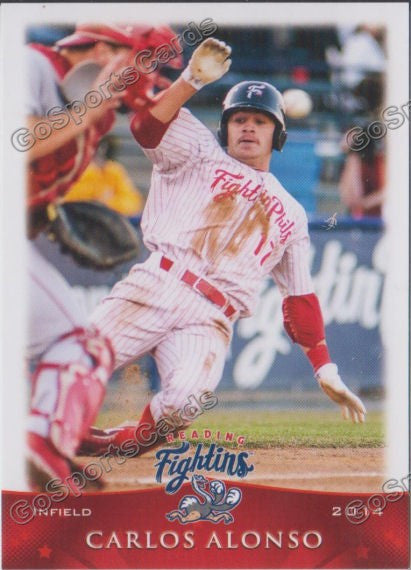 2014 Reading Fightin Phils Carlos Alonso