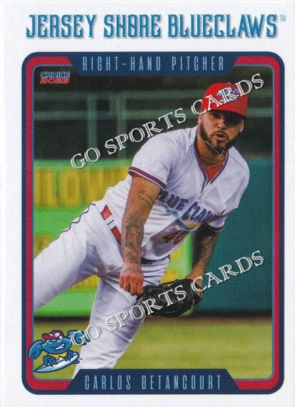 2023 Jersey Shore BlueClaws Carlos Betancourt – Go Sports Cards