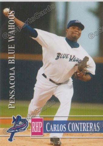 2014 Pensacola Blue Wahoos Carlos Contreras