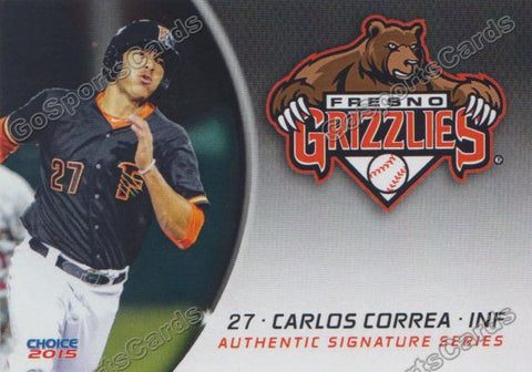 2015 Fresno Grizzlies Carlos Correa