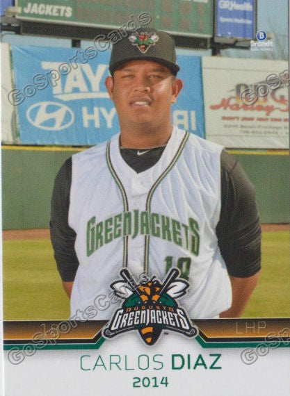 2014 Augusta Greenjackets Carlos Diaz