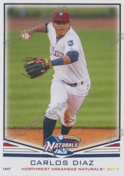 2017 Northwest Arkansas Naturals Carlos Diaz