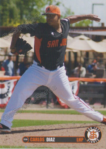 2018 San Jose Giants Carlos Diaz