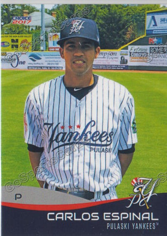 2017 Pulaski Yankees Carlos Espinal