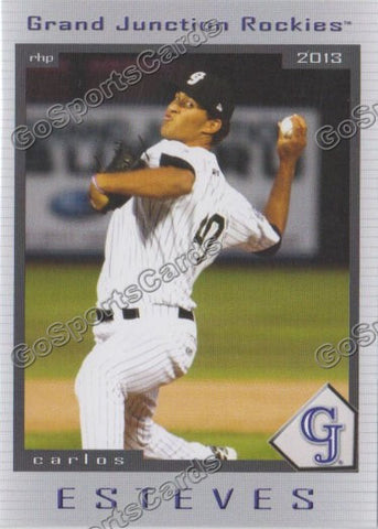 2013 Grand Junction Rockies Carlos Esteves Estevez