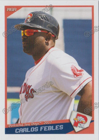 2017 Portland Sea Dogs Carlos Febles