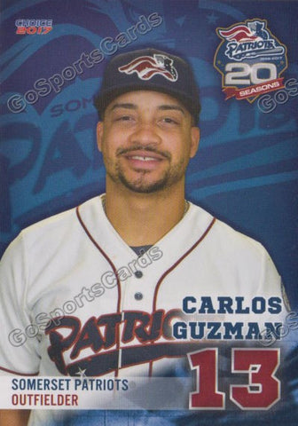 2017 Somerset Patriots Carlos Guzman