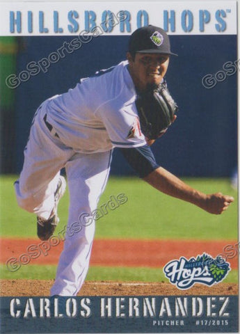 2015 Hillsboro Hops Carlos Hernandez