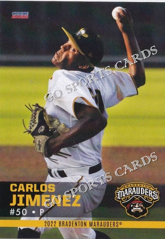 2022 Bradenton Marauders Carlos Jimenez