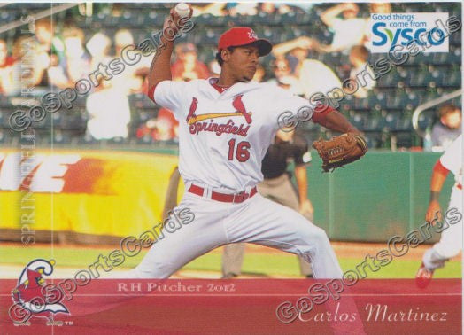 2012 Springfield Cardinals SGA Carlos Martinez