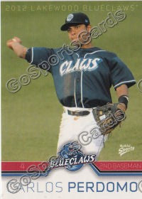 2012 Lakewood BlueClaws Carlos Perdomo