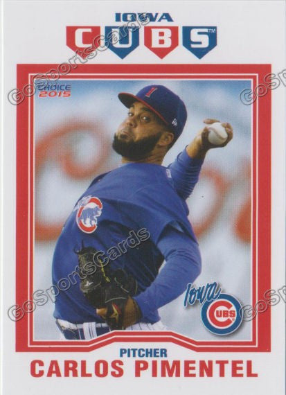 2015 Iowa Cubs Carlos Pimentel