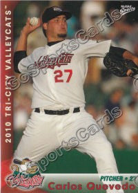 2010 Tri City ValleyCats Carlos Quevedo