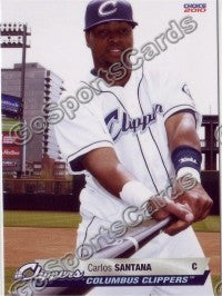 2010 Columbus Clippers Carlos Santana
