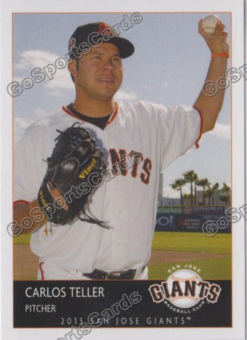 2013 San Jose Giants Carlos Teller