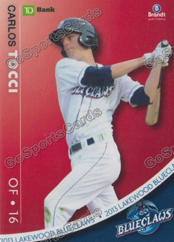 2013 Lakewood BlueClaws SGA Carlos Tocci