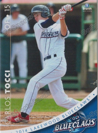 2014 Lakewood BlueClaws Carlos Tocci