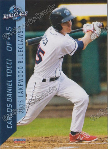 2015 Lakewood BlueClaws Carols Daniel Tocci