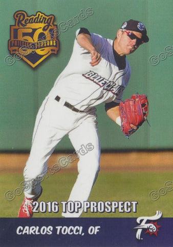 2016 Reading Fightin Phils Top Prospect 25 Carlos Tocci