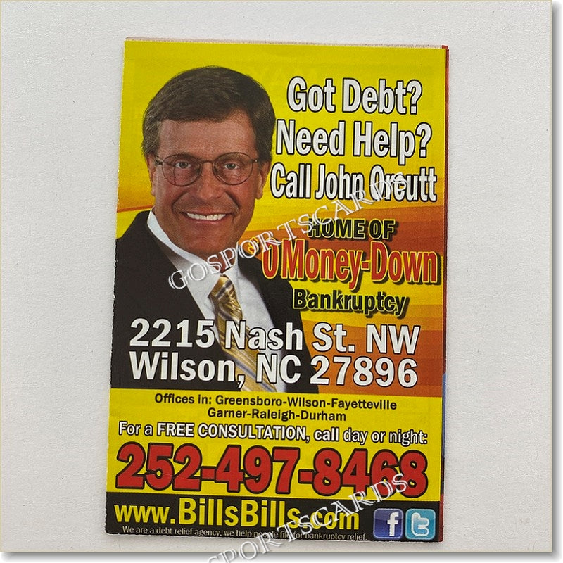 2019 Carolina MudCats Pocket Schedule Go Sports Cards 2019-carolina-mudcats-pocket-schedule-go-sports-cards