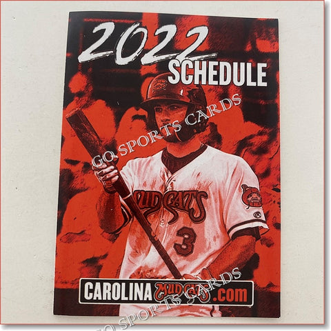 2022 Carolina Mud Cats Pocket Schedule (Ethan Murray)