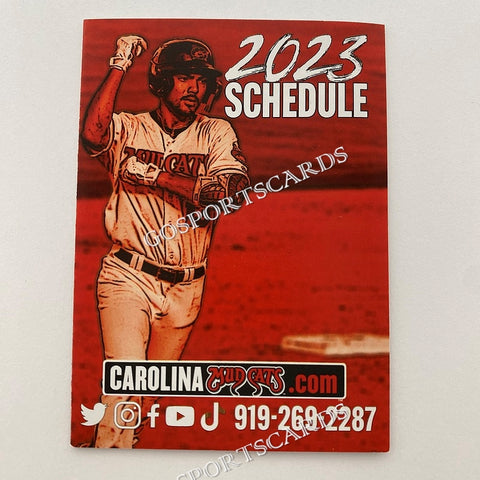2023 Carolina Mudcats Pocket Schedule