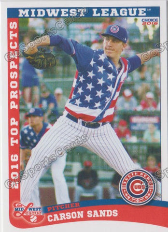 2016 Midwest League Top Prospect Carson Sands