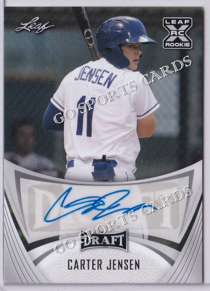 2021 Leaf Draft BA-CJ1 Carter Jensen XRC Autograph