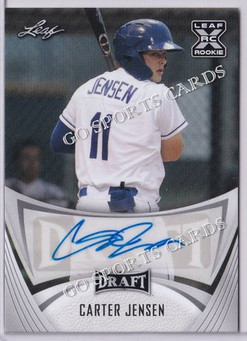 2021 Leaf Draft BA-CJ1 Carter Jensen XRC Autograph