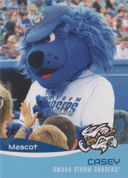 2017 Omaha Storm Chasers Casey Mascot