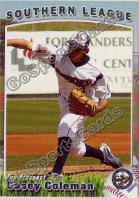 2009 Southern League Top Prospect Casey Coleman