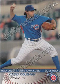 2012 Iowa Cubs Casey Coleman