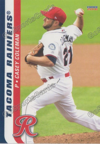 2016 Tacoma Rainiers Casey Coleman