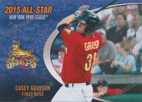 2015 New York Penn League All Star NYPL Casey Grayson