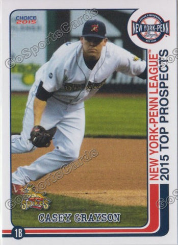 2015 New York Penn League Top Prospect NYPL Casey Grayson