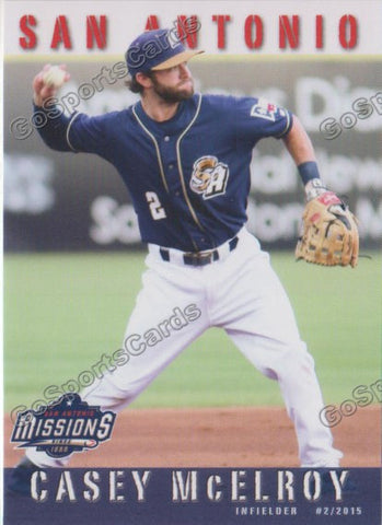 2015 San Antonio Missions Casey McElroy