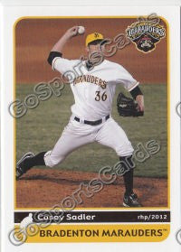 2012 Bradenton Marauders Casey Sadler