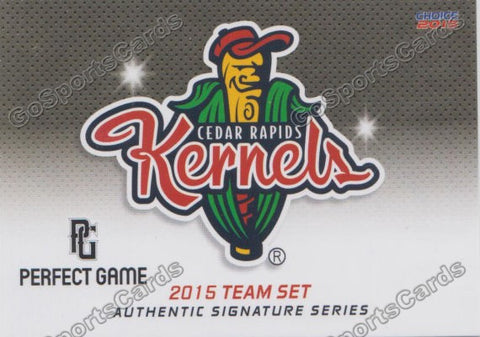 2015 Cedar Rapids Kernels Header Checklist