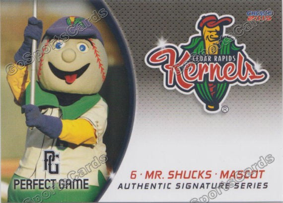 2015 Cedar Rapids Kernels Mr Shucks Mascot
