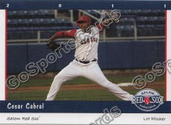 2011 Salem Red Sox Cesar Cabral
