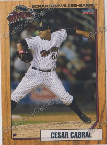 2014 Scranton Wilkes Barre Railriders Cesar Cabral