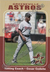 2012 Greeneville Astros Cesar Cedeno