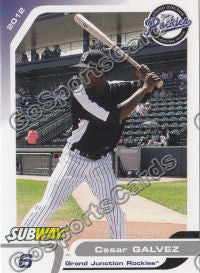 2012 Grand Junction Rockies Cesar Galvez